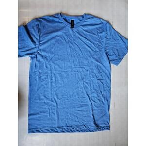 NEW Gildan Softstyle Mens Blue Heather T Shirt Size M Cotton Blend